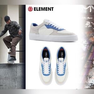 Element Men's White and Blue  Low Top Sneakers size 13